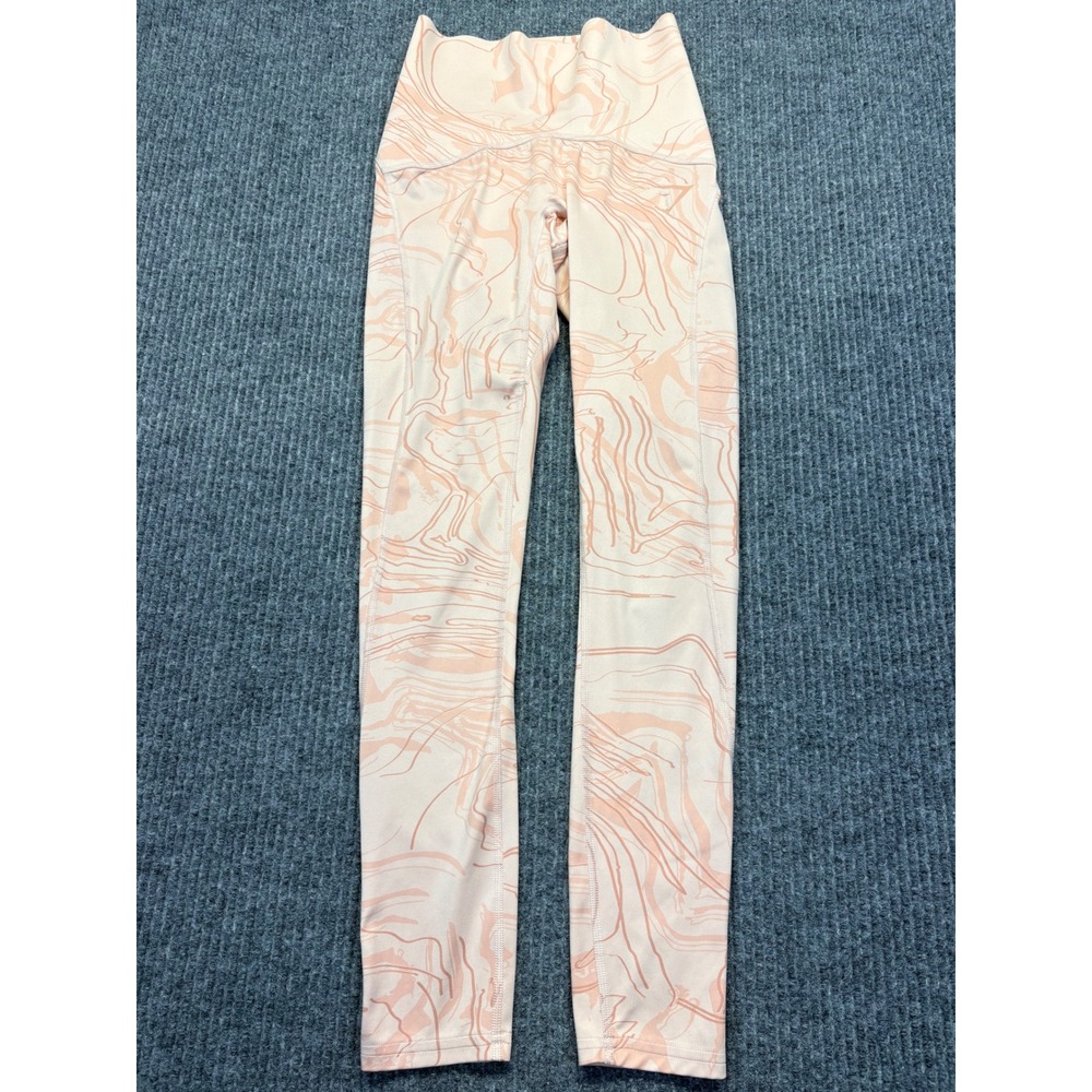 Gymshark Peach Marble Scrunch Butt High Waisted Leggings XS B1A2J
